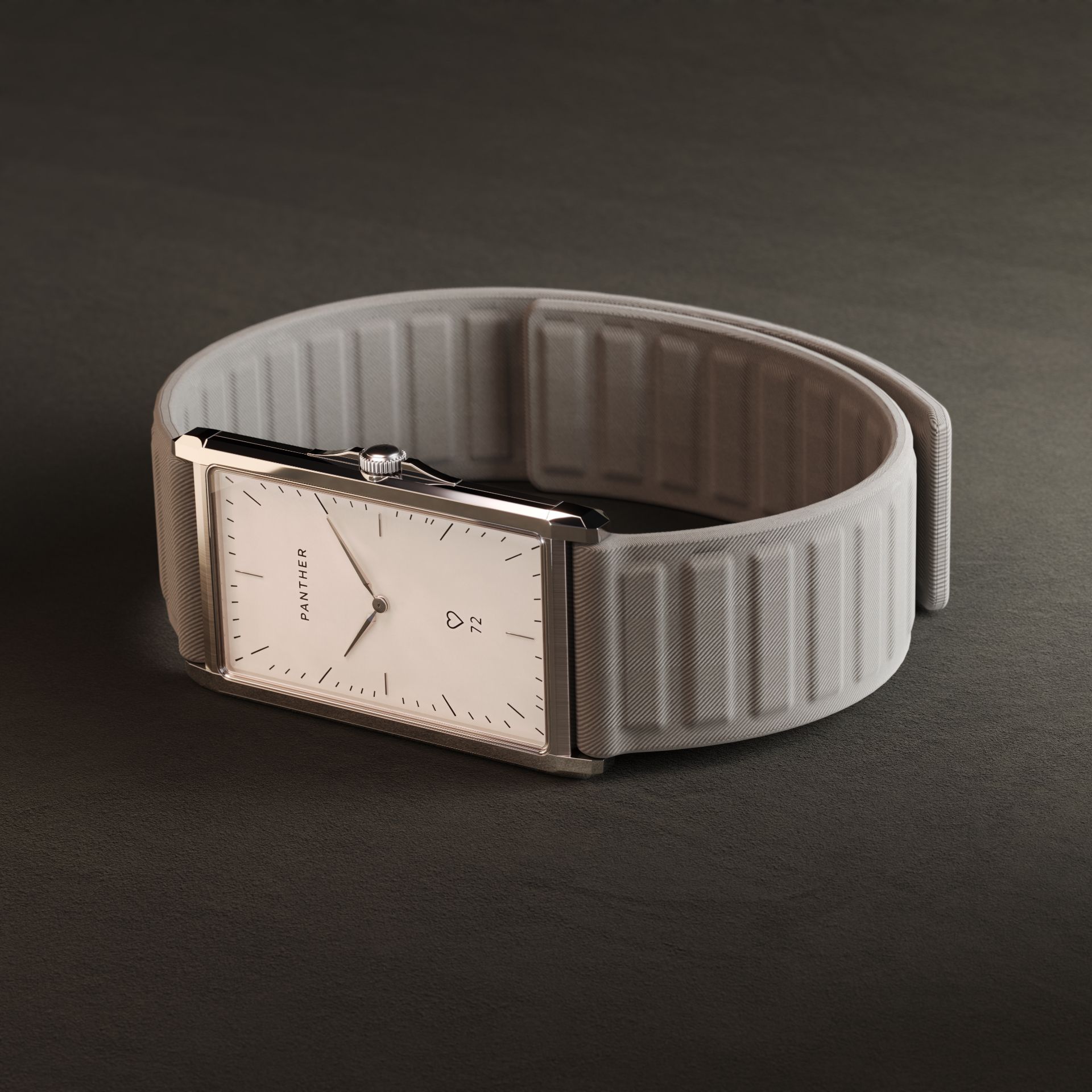 The Panther Solstice with woven fabric strap